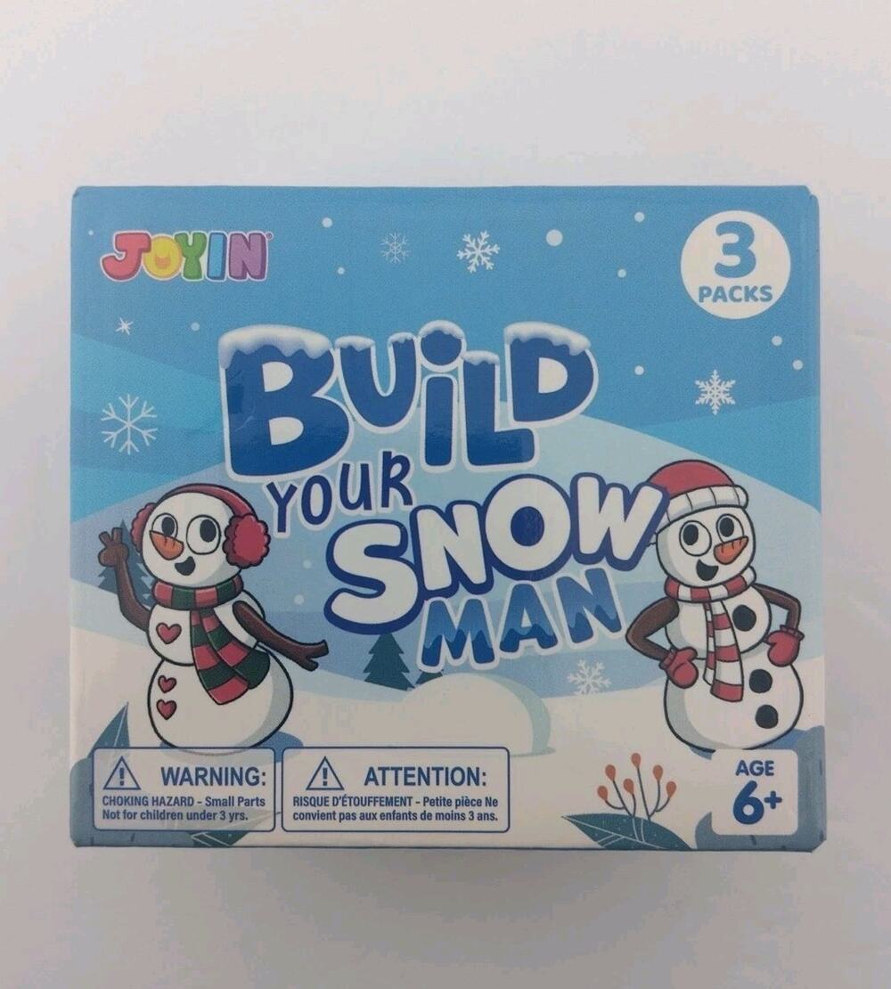 Christmas Craft Snowman Kit, 3 Pack DIY Snowman Craft Kit for Kids, Build a Snow